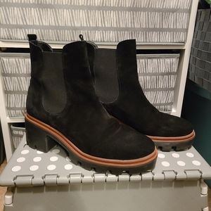 Leather Suede Black Boot size 9.5 Antonio de Facia